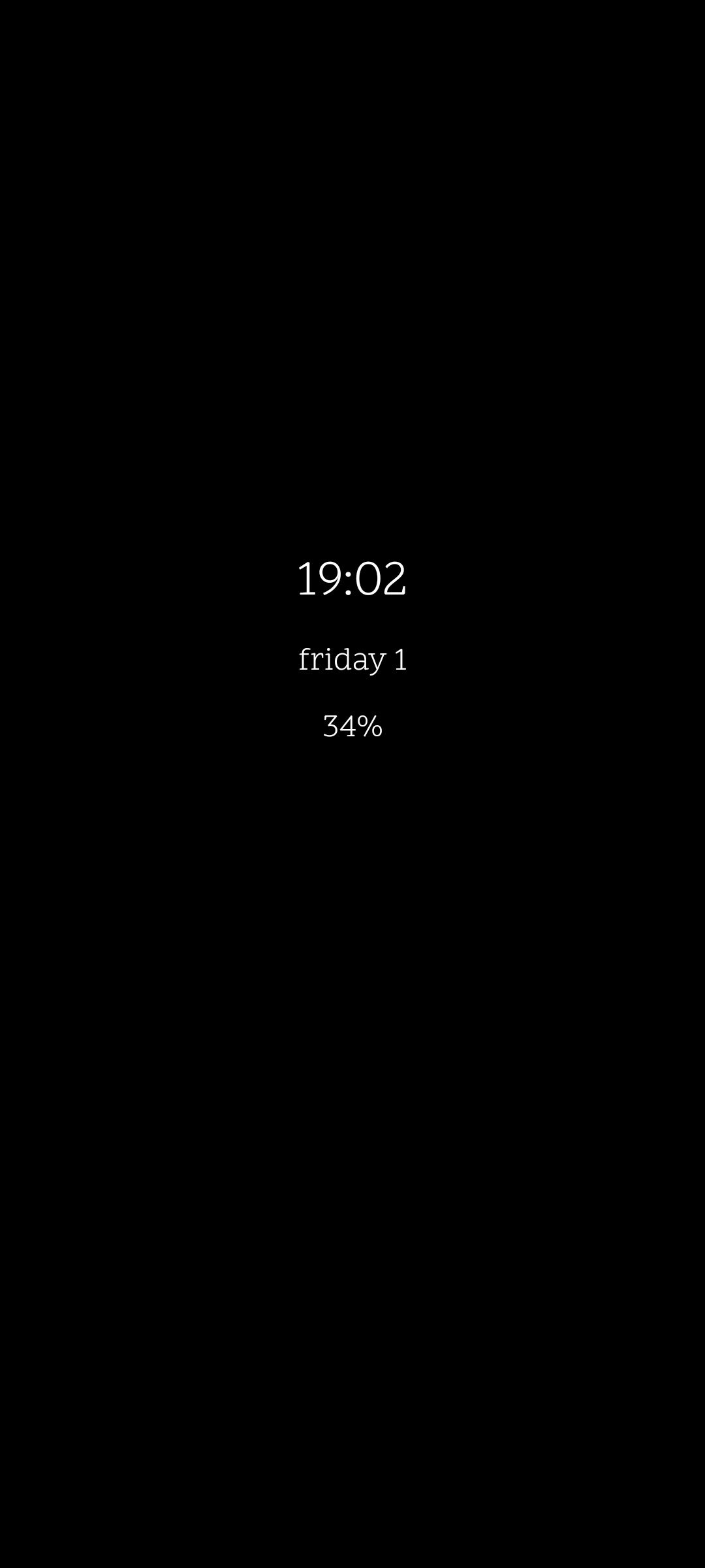 Literal Launcher home screen